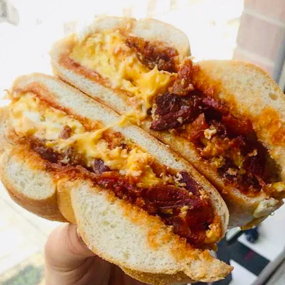 2 Eggs Bacon and Cheese on Roll